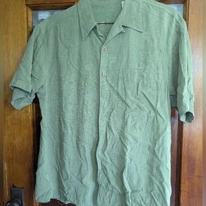 Orvis Men's Green Short Sleeve Shirt